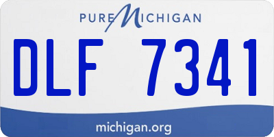 MI license plate DLF7341