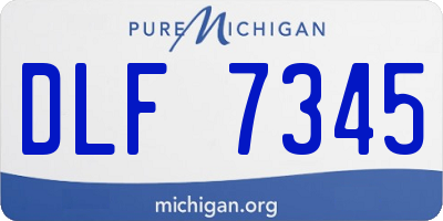 MI license plate DLF7345
