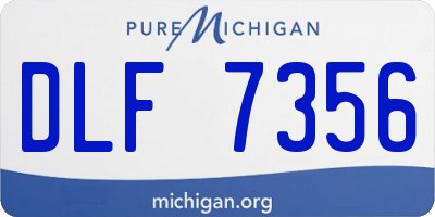 MI license plate DLF7356