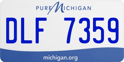 MI license plate DLF7359