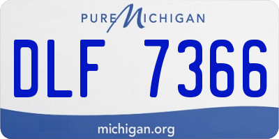 MI license plate DLF7366