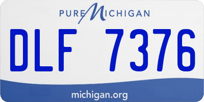 MI license plate DLF7376