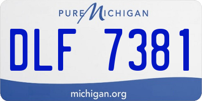 MI license plate DLF7381