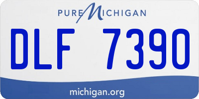 MI license plate DLF7390
