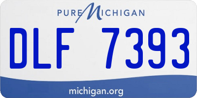 MI license plate DLF7393