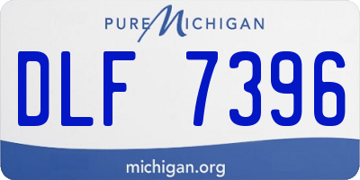 MI license plate DLF7396