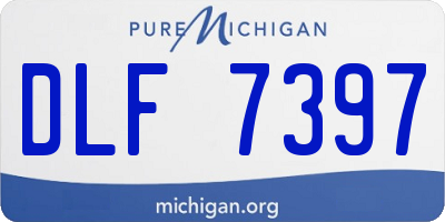 MI license plate DLF7397