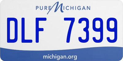 MI license plate DLF7399