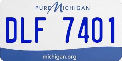 MI license plate DLF7401