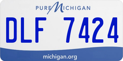 MI license plate DLF7424