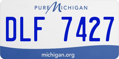 MI license plate DLF7427