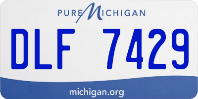 MI license plate DLF7429