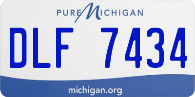 MI license plate DLF7434