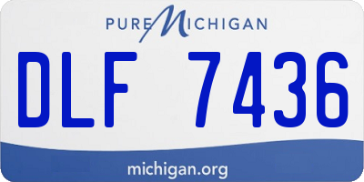 MI license plate DLF7436