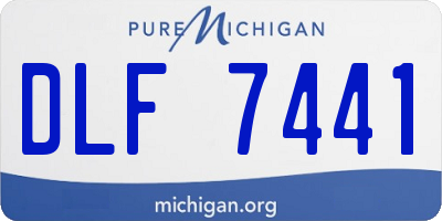 MI license plate DLF7441