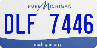 MI license plate DLF7446