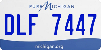 MI license plate DLF7447