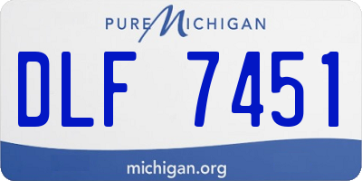 MI license plate DLF7451