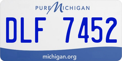 MI license plate DLF7452