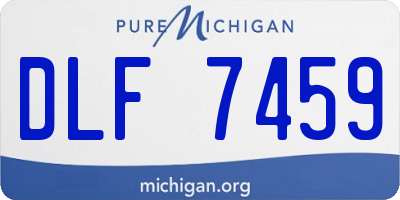 MI license plate DLF7459