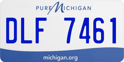 MI license plate DLF7461
