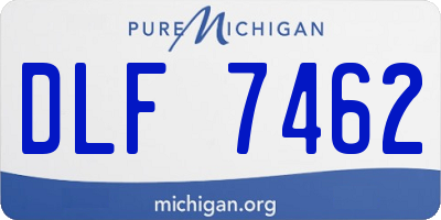 MI license plate DLF7462