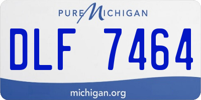 MI license plate DLF7464