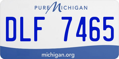 MI license plate DLF7465