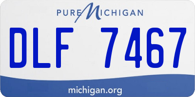 MI license plate DLF7467