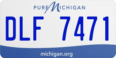 MI license plate DLF7471