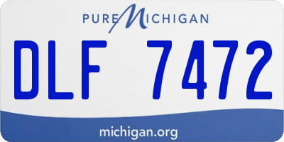 MI license plate DLF7472