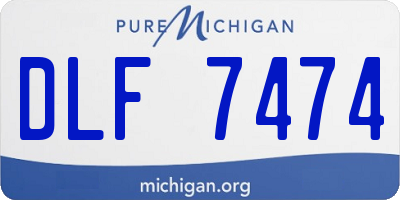 MI license plate DLF7474