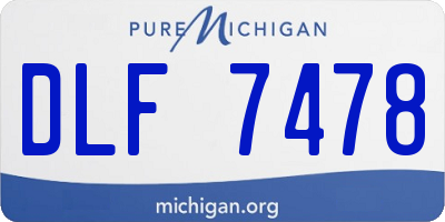 MI license plate DLF7478