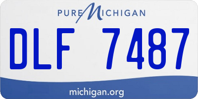 MI license plate DLF7487