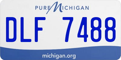 MI license plate DLF7488