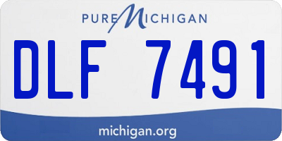 MI license plate DLF7491