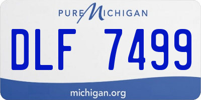MI license plate DLF7499