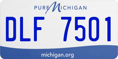MI license plate DLF7501