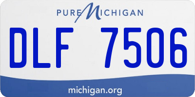 MI license plate DLF7506