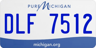 MI license plate DLF7512