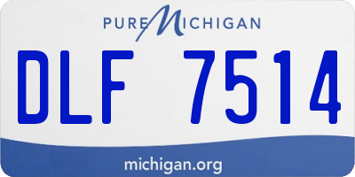 MI license plate DLF7514