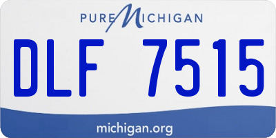 MI license plate DLF7515