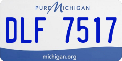MI license plate DLF7517