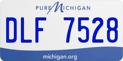 MI license plate DLF7528
