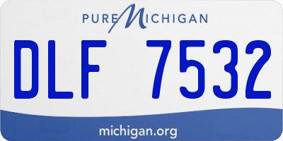 MI license plate DLF7532