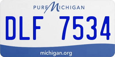 MI license plate DLF7534