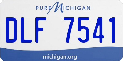 MI license plate DLF7541