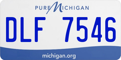MI license plate DLF7546