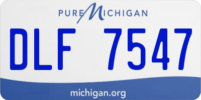 MI license plate DLF7547