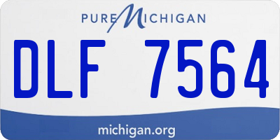 MI license plate DLF7564